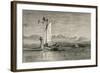 A Viking Ship Returns-null-Framed Art Print