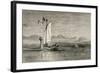 A Viking Ship Returns-null-Framed Art Print