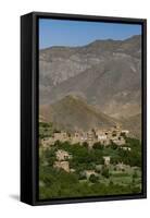A Village and Terraced Fields of Wheat and Potatoes in the Panjshir Valley, Afghanistan, Asia-Alex Treadway-Framed Stretched Canvas