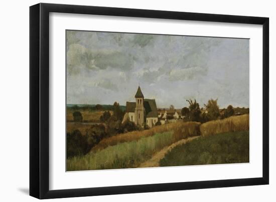 A Village at Harvest Time-Alfred Thompson Bricher-Framed Giclee Print