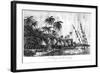 A Village at Nancowry, Nicobar Islands, 1799-null-Framed Giclee Print