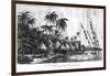 A Village at Nancowry, Nicobar Islands, 1799-null-Framed Giclee Print