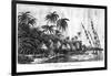 A Village at Nancowry, Nicobar Islands, 1799-null-Framed Giclee Print