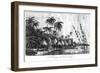 A Village at Nancowry, Nicobar Islands, 1799-null-Framed Giclee Print