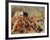 A Village Brawl (Oil on Panel)-Sebastian Vrancx-Framed Giclee Print