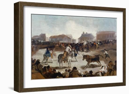 A Village Bullfight, C. 1812-29-Suzanne Valadon-Framed Giclee Print