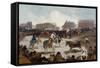 A Village Bullfight, C. 1812-29-Suzanne Valadon-Framed Stretched Canvas