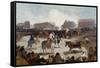 A Village Bullfight, C. 1812-29-Suzanne Valadon-Framed Stretched Canvas
