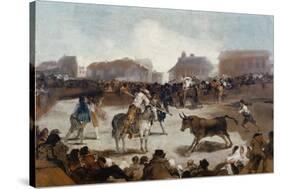 A Village Bullfight, C. 1812-29-Suzanne Valadon-Stretched Canvas