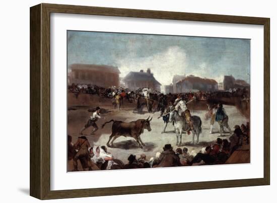 A Village Bullfight, C1812-1814-Francisco de Goya-Framed Giclee Print