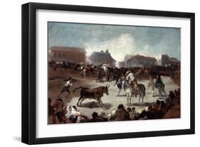 A Village Bullfight, C1812-1814-Francisco de Goya-Framed Giclee Print