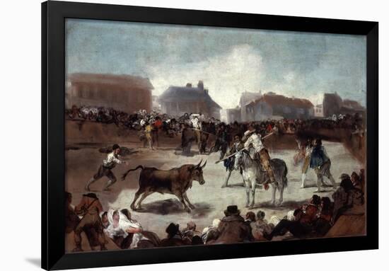 A Village Bullfight, C1812-1814-Francisco de Goya-Framed Premium Giclee Print