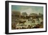 A Village Bullfight-Francisco de Goya-Framed Giclee Print