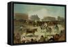 A Village Bullfight-Francisco de Goya-Framed Stretched Canvas