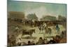 A Village Bullfight-Francisco de Goya-Mounted Giclee Print