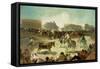 A Village Bullfight-Francisco de Goya-Framed Stretched Canvas