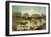 A Village Bullfight-Francisco de Goya-Framed Giclee Print