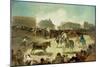 A Village Bullfight-Francisco de Goya-Mounted Giclee Print