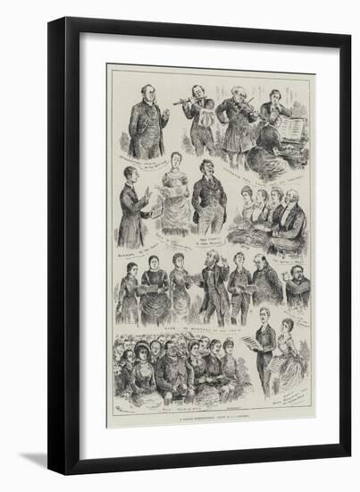 A Village Entertainment-null-Framed Giclee Print