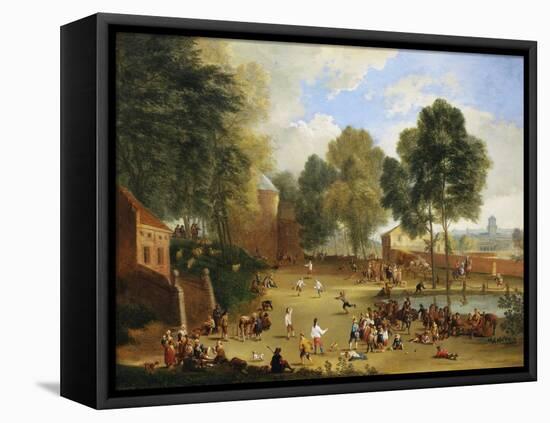 A Village Fair-Alexander Van Bredael-Framed Stretched Canvas