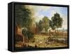 A Village Fair-Alexander Van Bredael-Framed Stretched Canvas