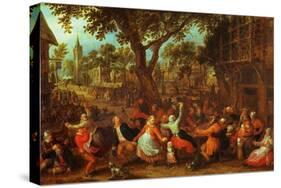 A Village Fair-David Vinckboons-Stretched Canvas