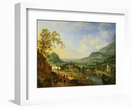 A Village Fete in the Rhine Valley-Jan The Elder Griffier-Framed Giclee Print