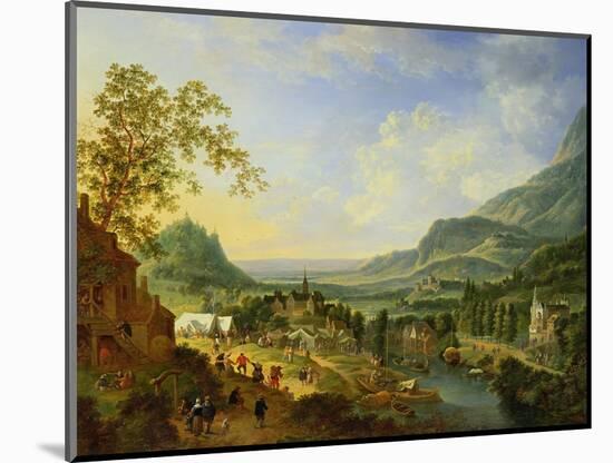 A Village Fete in the Rhine Valley-Jan The Elder Griffier-Mounted Giclee Print