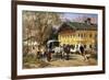 A Village Gathering in Bavaria-Lorenzo Il Quaglio-Framed Giclee Print