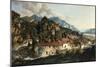 A Village in a Mountainous Landscape-Giosafatto Alfieri-Mounted Art Print