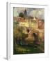 A Village in East Linton, Haddington-James Paterson-Framed Giclee Print