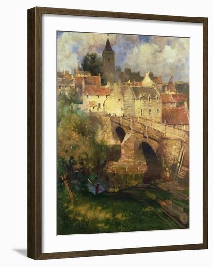 A Village in East Linton, Haddington-James Paterson-Framed Giclee Print