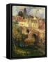 A Village in East Linton, Haddington-James Paterson-Framed Stretched Canvas