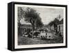 A Village in Georgia, USA, 1870s-null-Framed Stretched Canvas