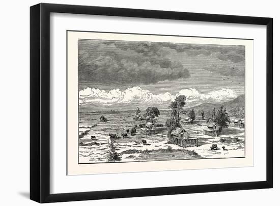 A Village in the Interior of Laos-null-Framed Giclee Print