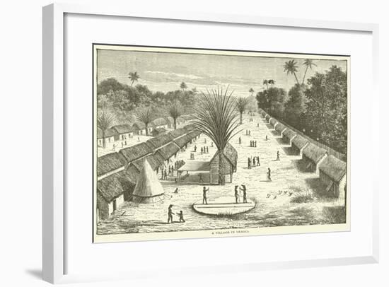 A Village in Uregga-null-Framed Giclee Print