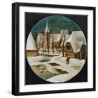 A Village in Winter-Hendrik Avercamp-Framed Giclee Print