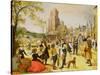 A Village Kermesse-Sebastian Vrancx-Stretched Canvas