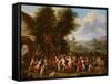 A Village Kermesse-Elisabeth Seldron-Framed Stretched Canvas