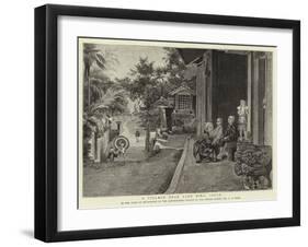 A Village Near Lake Biwa, Japan-Charles Edwin Fripp-Framed Giclee Print