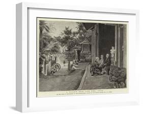 A Village Near Lake Biwa, Japan-Charles Edwin Fripp-Framed Giclee Print