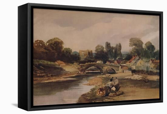 'A Village on a River', c1824, (1935)-Peter De Wint-Framed Stretched Canvas