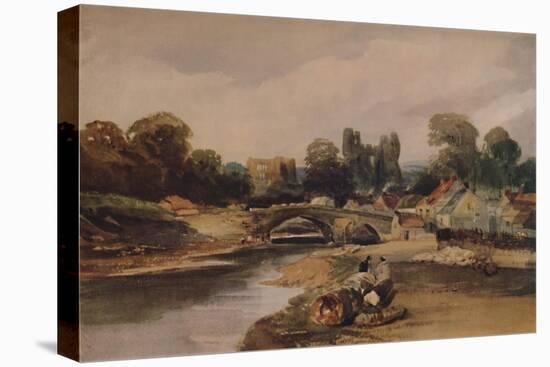 'A Village on a River', c1824, (1935)-Peter De Wint-Stretched Canvas