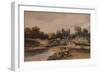 'A Village on a River', c1824, (1935)-Peter De Wint-Framed Giclee Print