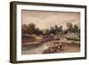 'A Village on a River, with Bridge and Ruins', c1824-Peter De Wint-Framed Giclee Print