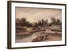 'A Village on a River, with Bridge and Ruins', c1824-Peter De Wint-Framed Giclee Print