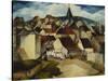 A Village Procession, France, C.1923-Christopher Richard Wynne Nevinson-Stretched Canvas