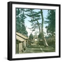 A Village Road, China, 1860-Leon, Levy et Fils-Framed Photographic Print