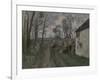 A Village Road Near Auvers, 1872-73-Paul Cézanne-Framed Giclee Print