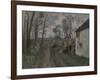 A Village Road Near Auvers, 1872-73-Paul Cézanne-Framed Giclee Print